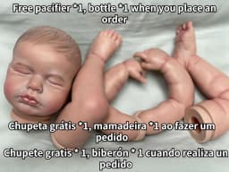 Kits Reborn 19 Inch Lou Lou And Levi Painted Hair Bebe Doll Kits Handmade Lifelike Newborn Babies Unfinished DIY Painted Kits