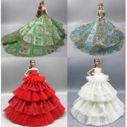 1 Set Doll Clothes 1:6 Scale Dress Gown Outfit for 11.5 Inch 30cm Doll Many Style for Choice Gifts for Girls Doll Accessories #8