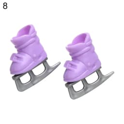 1pairs Fashion Doll Shoes Boots for 1/8 Doll Body PVC Shoe for 8~16cm Dolls Stand Other Accessories