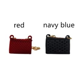 Fashion Miniature Bag For Doll Clothes Accessories Chain Handbag Lady Leather Bag Purse Accessories Dollhouse Girls Gift Toys