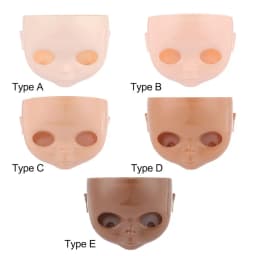 1PC 1/6 Blyth DIY Doll Factory Dolls Faceplate With Backplate 30cm Plastic Blyth No Makeup Face and Screw Toys Accessories