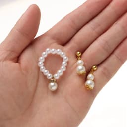 1Set Doll Jewelry White Pearl Jewelry Necklace Bracelet For 1/6 Doll Fashion Decoration Earring For DIY Dolls Accessories