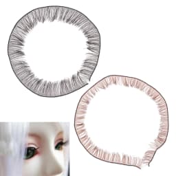 5PCS Doll False Eyelashes DIY Eye Lash Dolls Accessories Black Brown Simulation Eyelashes Toy For Kids Holiday Gifts