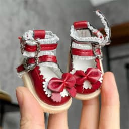 Cute 30cm Doll Shoes Princess Shoes 1/6 Bjd Doll Shoes 4 To 4.5cm Foot Wear Doll Accessories Girl Kids Toy Gift