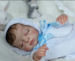 NPK 20inch Reborn Doll Kit Coco Sleeping Baby Newborn Doll Parts with Body Unfinished