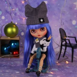 Outfits For ICY DBS Blyth Doll Fashion Clothes Cool Dress Black Sport Suit 1/6 BJD Azone S OB24