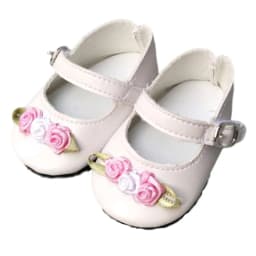 7.5CM shoes For 43 cm baby Dolls Shoes white sneackers fits For 18 " Girl Doll casual shoes Toy Boots Doll Accessories