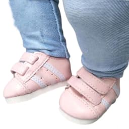 7.5CM shoes For 43 cm baby Dolls Shoes white sneackers fits For 18 " Girl Doll casual shoes Toy Boots Doll Accessories