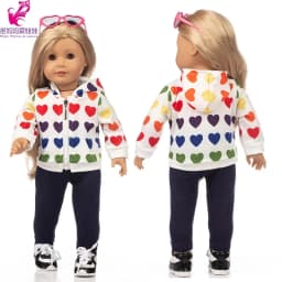 18 Inch Dolls Apparel American OG Journey Girl Doll Clothes Baby Doll Sweater Hat Winter Set Christmas Costume