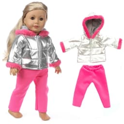 18 Inch Dolls Apparel American OG Journey Girl Doll Clothes Baby Doll Sweater Hat Winter Set Christmas Costume