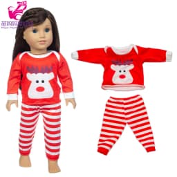 18 Inch Dolls Apparel American OG Journey Girl Doll Clothes Baby Doll Sweater Hat Winter Set Christmas Costume