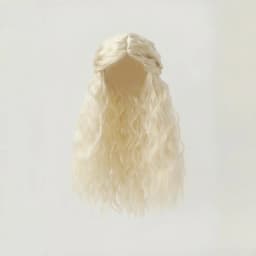 JD119 3-4inch 4-5inch 5-6inch Long Princess Wave Synthetic mohair BJD wigs 1/12 1/8 OB11 Tiny Doll accessories