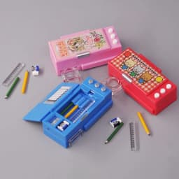 1pc Pencil Box Model Lifelike Design Mini Stationery Box Dollhouse Pencil Case Pretend Toys