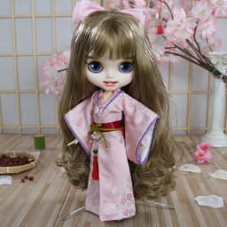 ICY DBS Blyth Doll Set 1/6 bjd Kimono Set with Hairpin Joint Body Toy Anime Girls