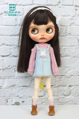 Blyth Doll Clothing Fashion Sweater Short Skirt Jeans Flared Pants Suitable for 28-30 cm OB22 OB24 Doll Accessories Gift