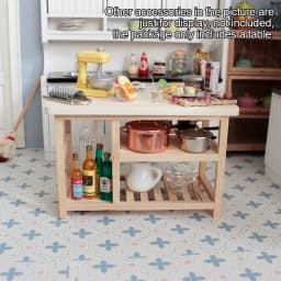 1/12 Doll House Furniture Miniature Wooden Console Table Cabinet Kitchen Room Sideboard Bathroom Living Room Shelf For Dollhouse