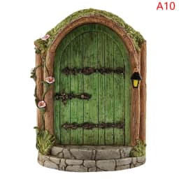 1Pc Miniature Dollhouse Fairy Door Home Mini Arch Window Door Mouse Hole Decoration Outdoor Garden Sculpture Elf Craft Decor