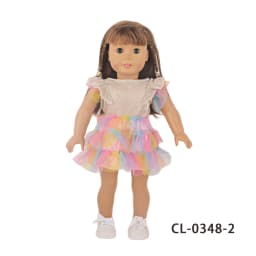 Lovely Princess Doll Dress Clothes For 43cm Baby New Born Doll Cute Bow Skirt For American 18 Inch&OG,Life Girl Dolls KId's Gift