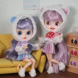 B Series Outfits for Blyth Doll Dress Cool Clothes Suit for 1/6 Azone BJD Icy Dbs