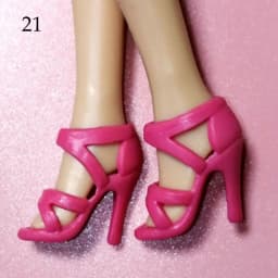 1 Pair 30cm Doll High-heel Shoe Fashion Female Doll Boots Plastic Doll Colorful High Heels Shoes 1/6 Dolls Accessories
