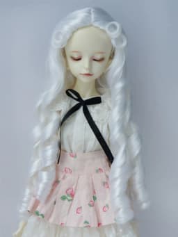 JD809 6-7inhc 7-8inch 8-9inch Back Tied Long Pig sausage curly Synthetic Mohair Doll wigs 1/6 1/4 1/3 YOSD MSD SD DOD BJD Hair