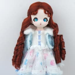 JD809 6-7inhc 7-8inch 8-9inch Back Tied Long Pig sausage curly Synthetic Mohair Doll wigs 1/6 1/4 1/3 YOSD MSD SD DOD BJD Hair