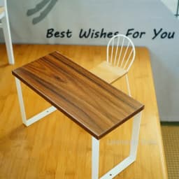 1/4 1/6 BJD, Small Blyth Doll Mini Iron Wood Class Table Chair Model for Dollhouse Furniture Furnishings Props Accessories