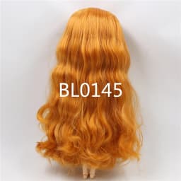 DBS blyth doll icy RBL scalp wigs orange hair straight hair short hair DIY anime wig for custom doll
