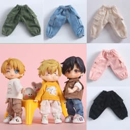 Ob11 Doll Long Overalls Pant Doll Jeans Clothes Dolls Casual Pants For Ob11,Obitsu11,Molly,1/12 Bjd Doll Accessories Clothing