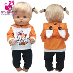 for 40cm Nenuco Doll Winter Clothes Coat Santa Claus 16 Inch Baby Doll Outfits Children Gift Toys Wears