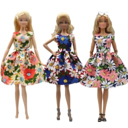 New 30cm 1/6 3 colors floral dress Daily Wear Doll Accessories Clothes for Barbies doll