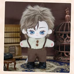 1Set 20cm Cotton Doll Windbreaker Hat Clothes Fashion Doll Overall Suit Casual Wears Suits Plush Idol Dolls Clothes Accessories