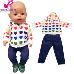 Baby Doll Rompers Slippers for 18 Inch Girl Doll Clothes Unicorn Pajama Set for Toys Doll Wear