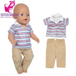 Baby Doll Rompers Slippers for 18 Inch Girl Doll Clothes Unicorn Pajama Set for Toys Doll Wear