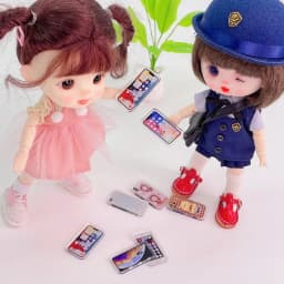 1:12 Miniature Items Doll House Miniature Things Miniatures for Dollhouse Accessories for Women Mobile Phone Doll Houses