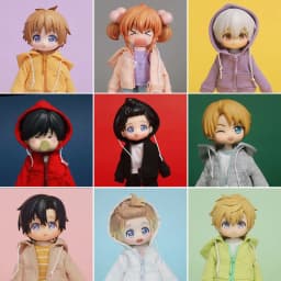 HOUZIWA OB11 Doll Clothes Hoodies For P9 Molly 1/12 BJD Dolls