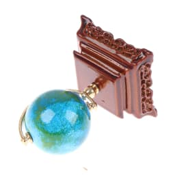 1Pc Mini Metal 1:12 Scale Vintage Blue World Globe Miniature Dollhouse Furniture Living Room Reading Room Decor Accessories