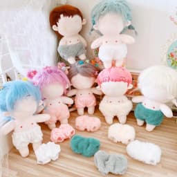 20cm Cotton Doll Small Underwear With Hairy Doll Short Pants Knickers Pants Doll Underpants idol Dolls gift DIY Toys