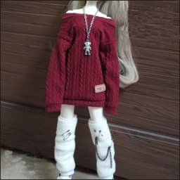 New 30/45/60cm Doll's Clothes for 1/3 1/4 1/6 Bjd Doll Loose Fitting Sweater Diy Girl Toys Dress Up Doll Accessories, No Doll
