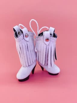 Tilda 2.5cm Mini Doll Boots for Blythe Dolls Toy,Cute High Heel Shoes for Azone Obitsu Licca Doll Accessory Cute Girls Present