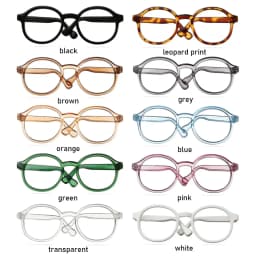 Round Frame Miniature Eyewear Clear Lens Candy Color Eyeglasses For 20cm Cotton Idol Doll Accessories Plush Doll Glasses