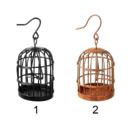 1 Pcs Bird Cage DIY Iron Metal Bird Cage Micro Landscape Hollow 1:6 1:12 Scale Doll House Desktop Mini Decor Home Decoration