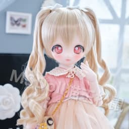 BJD Doll Wig 1/3 1/4 1/6 Handmade Bjd Doll Wig Curly Hair DIY Joints Doll Toy Fashion Fiber Double Tail Wig Dolls Accessories
