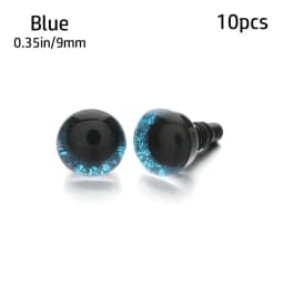 10pcs 9/12/14/16mm Glitter Crystal Eyes Dolls DIY Crafts Plastic Safety Glitter Crystal Bear Animal Puppet Stuffed Toys Parts