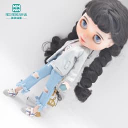 NEW 28-30cm Blyth Doll Clothes Toys Azone Doll Accessories Fashion Jackets, Jeans, Shoes Girl's Gift