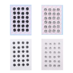 10/24PCS Tiny Metal Buckle Invisible Snap Mini Buttons Buckles for DIY Doll Clothes for 1/6 Doll Clothing Sewing Accessories