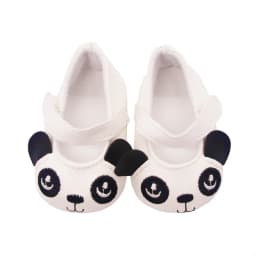 Doll Shoes Clothes Cute Panda Handmade Boots 7cm Shoes For 18 Inch American&43cm Baby New Born Doll Accessories Girl`Toy DIY