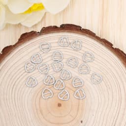 Newest 20/40pcs 4mm Mini Ultra-small Tri-glide Buckle Belt Heart Shaped Buckle Doll Bag Buckles Diy BDoll