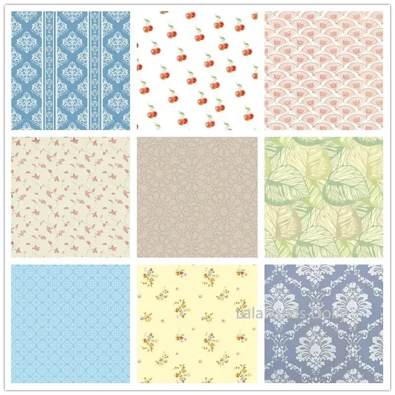 1:12 DIY Doll House A4(21x30cm) Kitchen(viscous) Living Room Bedroom Floor Cute Wallpaper for Dollhouse Decoration Accessories