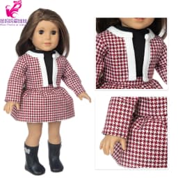 18 Inch Girl Doll Outfit Fashion Girl Doll Clothes Sets Coat Dress